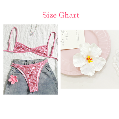 🔥Solange der Vorrat reicht 50 % Rabatt!🎉Boho-Fliesenmuster, rückenfreier Bikini