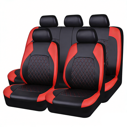 🔥HEISSER VERKAUF 502% RABATT🎁9-teiliges Autositzbezug-Set aus Leder mit universeller Passform