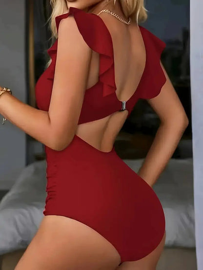 Sexy Einteiler mit Rüschen