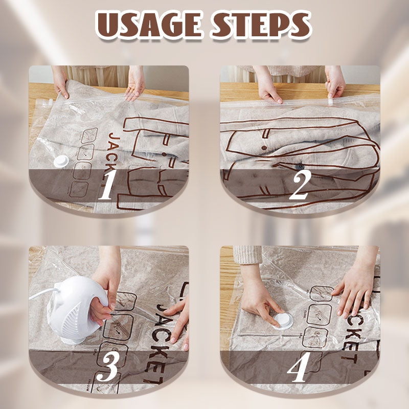 🧳 KAUFE 2, ERHALTE 1 GRATIS! 💨 Hängende Vakuum-Aufbewahrungsbeutel – Platzsparend, Wiederverwendbar & Keine Pumpe Nötig 👚