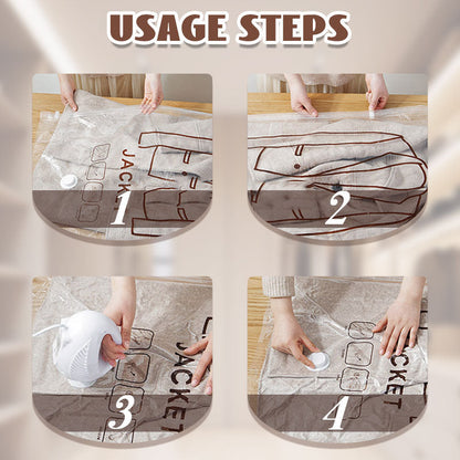 🧳 KAUFE 2, ERHALTE 1 GRATIS! 💨 Hängende Vakuum-Aufbewahrungsbeutel – Platzsparend, Wiederverwendbar & Keine Pumpe Nötig 👚