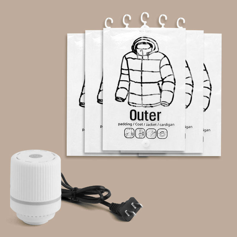 🧳 KAUFE 2, ERHALTE 1 GRATIS! 💨 Hängende Vakuum-Aufbewahrungsbeutel – Platzsparend, Wiederverwendbar & Keine Pumpe Nötig 👚