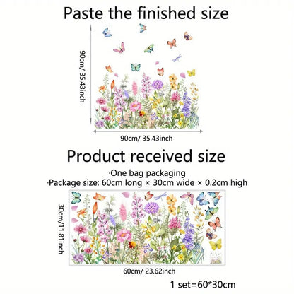 ✨LETZTER TAG VERKAUF 50 % RABATT!💐Bunter Blumenstrauß-Fensteraufkleber🖼️