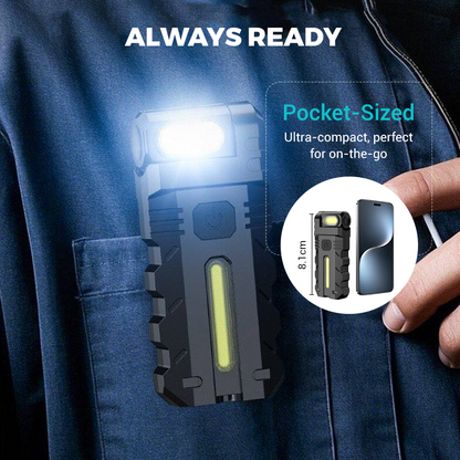 💎 60% RABATT! 💎 180° drehbare LED-Arbeitsleuchte – Zweistrahler, Magnetfuß und USB-C-Ladeanschluss