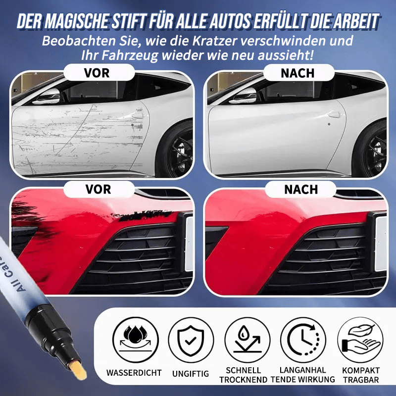 🚗Magischer Autokratzer-Entfernungsstift – Sofortige Lackreparatur und Glanz 🛠️
