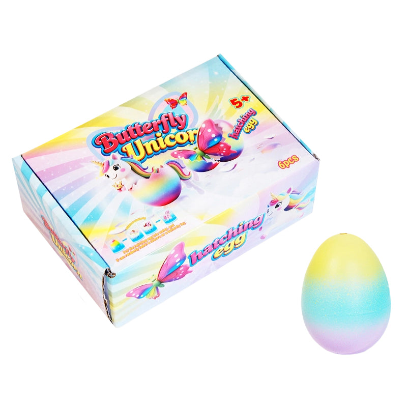 💎 54 % RABATT! 💎🦄6er-Set magische Eier zum Ausbrüten – Dinosaurier, Einhörner und Schmetterlinge | Pädagogisches STEM-Spielzeug für Kinder 🌈🥚