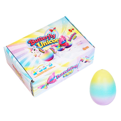 💎 54 % RABATT! 💎🦄6er-Set magische Eier zum Ausbrüten – Dinosaurier, Einhörner und Schmetterlinge | Pädagogisches STEM-Spielzeug für Kinder 🌈🥚