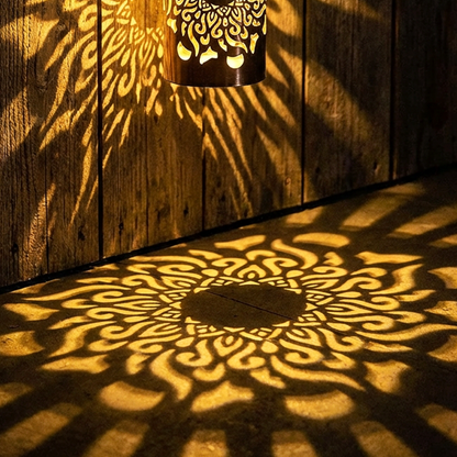 🌿💡 Solar-Mandalaleuchte 2-in-1: Boden- & Wandleuchte für Garten & Terrasse 🌙✨ mit Vintage-Projektion, rostfrei & IP65 – 60% RABATT!