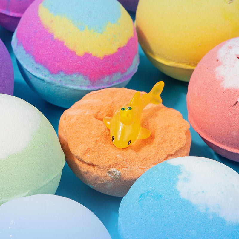 🛁 [Neuheit 2026 – 50 % Rabatt, Geschenkbox mit Badekugeln für Kinder💙] – Jeden Tag eine neue Überraschung unter Wasser! 🐳 🎁