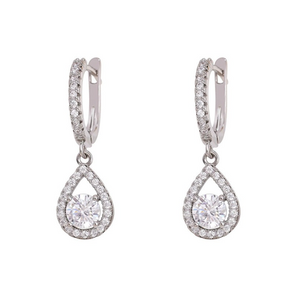 🎁Neuwaren 50% Rabatt💥Elegant Teardrop Dangle Hoop Earrings