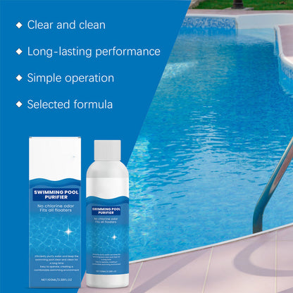 💧 Reinigungsflüssigkeit für Pools – kristallklares Wasser, mühelos! ✨ Schluss mit grünem Wasser und aggressiven Produkten – genießen Sie jederzeit ein gesundes, natürliches Badevergnügen. 🏊‍♂️💙