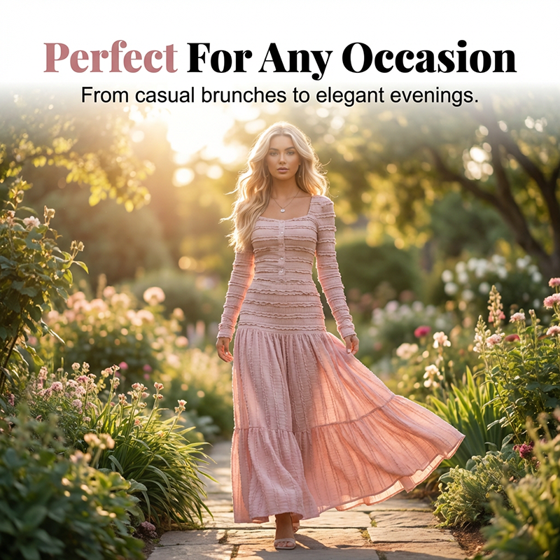 Das „Wohlfühl-Kleid“ für Deinen Sommer.👗Luftiger Stoff, elastisches Design & die perfekte Passform – für jeden Anlass