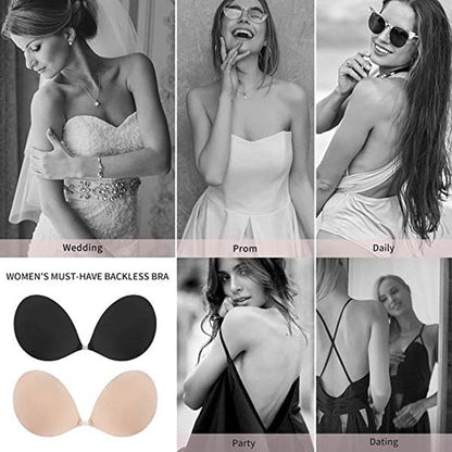 💗2 zum Preis von 1 – 2 Paar - 🎁Selbstklebende, unsichtbare BHs mit Raffungen