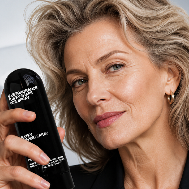 🔥 Fluffy Hair Shaping Spray – Volumen-Spray mit Langzeitwirkung und Pfirsichduft💇‍♀️